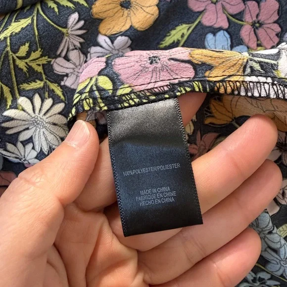 Wayf Multicolor Floral Smocked Mini Dress-Size L - Picture 8 of 8